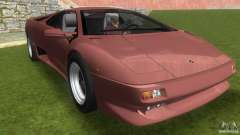 Lamborghini Diablo VTTT Black Revel für GTA Vice City