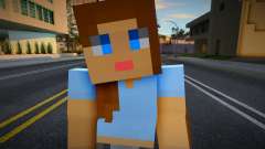 Copgrl3 Minecraft Ped für GTA San Andreas